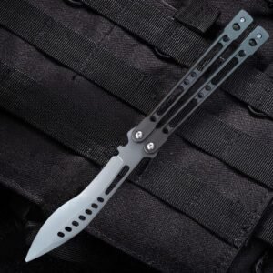 9 Curved Blade Balisong Trainer Knife