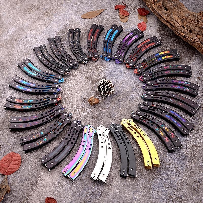12-2-jpg-4 Grzebień Treningowy Balisong Rainbow Fade CSGO Balisong Trainer