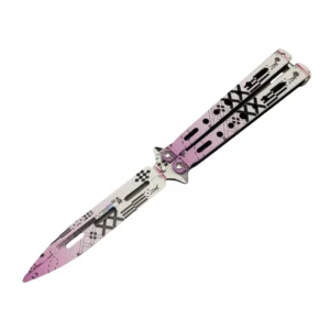 CSGO Full Steel Balisong Trainer - Unsharpened Practice Model
