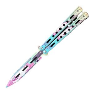 CSGO Full Steel Balisong Trainer - Unsharpened Practice Model