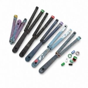 Butterfly Knife Flip Hand Knife Fancy Plastic Knife Training Folding Knife Squid Safe No Open Edge