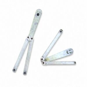 Transparent Butterfly Knife Uncut Training Knife Folding Knife Flinging Knife Plastic pc Squid Smiley Joker