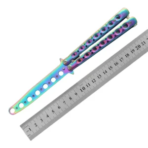 CSGO butterfly knife CS butterfly knife novice practice knife butterfly comb toy practice knife full steel unsharpened
