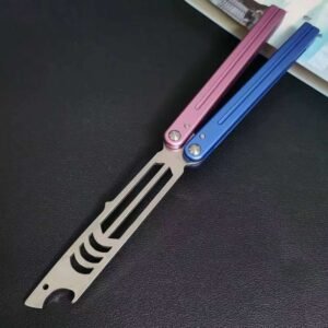 Aluminum handle beginner outdoor practice knife