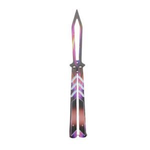 Folding unsharpened butterfly practice knife outdoor butterfly knife