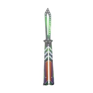 Folding unsharpened butterfly practice knife outdoor butterfly knife